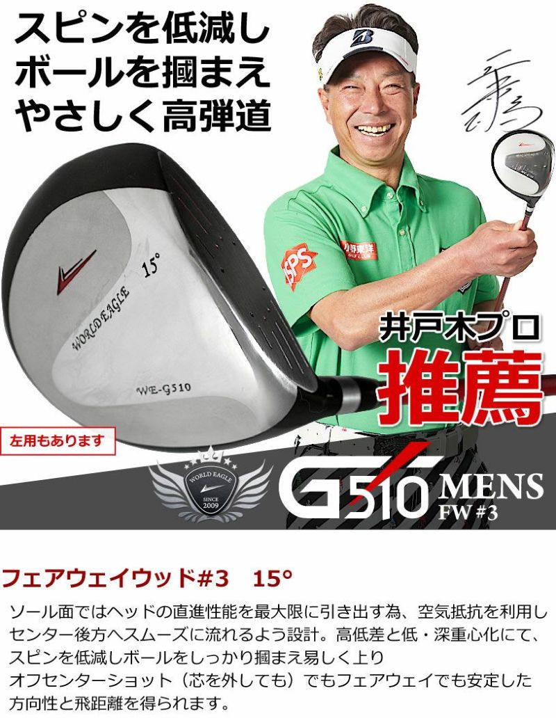 ワールドイーグル Ｇ510 16点メンズクラブフルセット - WORLD GOLF