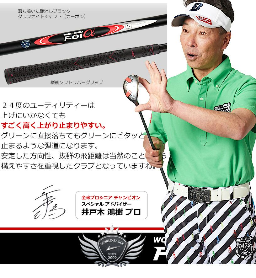 ワールドイーグル F-01 メンズ 13点（10本）クラブセット 選べる軽量 