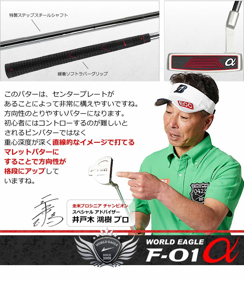 ワールドイーグル F-01 メンズ 13点（10本）クラブセット 選べる軽量 