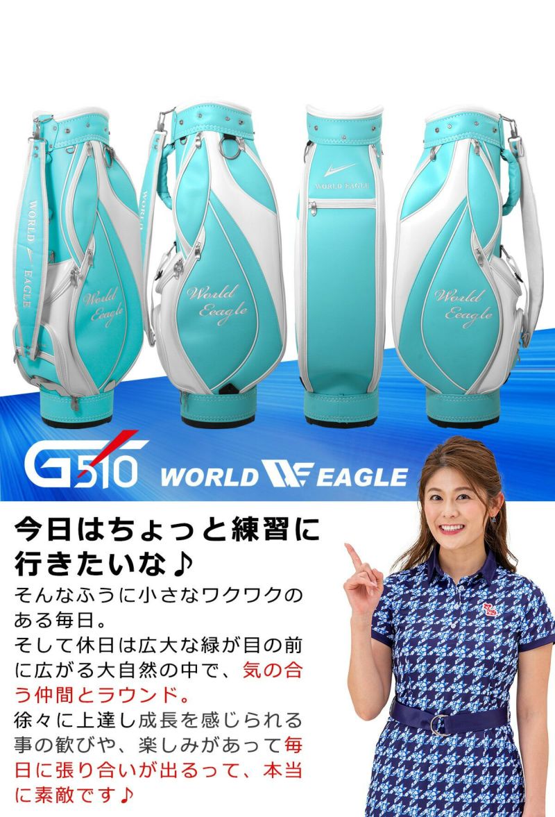 ☆WORLD EAGLE WE-PS-910☆レディースセット☆キャディバッグ付 WORLD EAGLE ゴルフクラブセット ワールドイーグル レディース FL-01