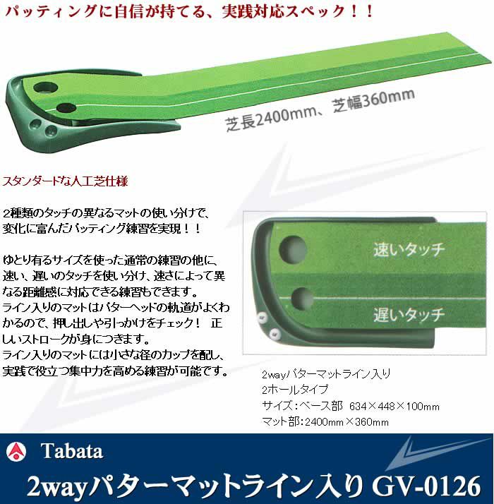 TABATA タバタ 2WAYパターマットライン入り GV-0126【室内 