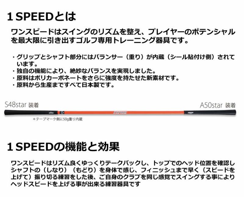 エリートグリップ ワンスピード オレンジ TT1-01 | ワールドゴルフ