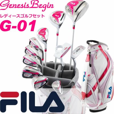 FILAゴルフ G-01 ホワイトピンク レディース 14点（11本）クラブ