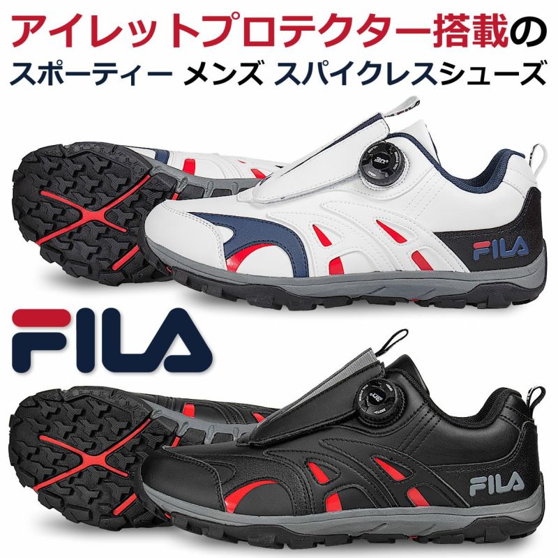 在庫一掃セール！ 数量限定 FILA メンズ スパイクレスシューズ welle