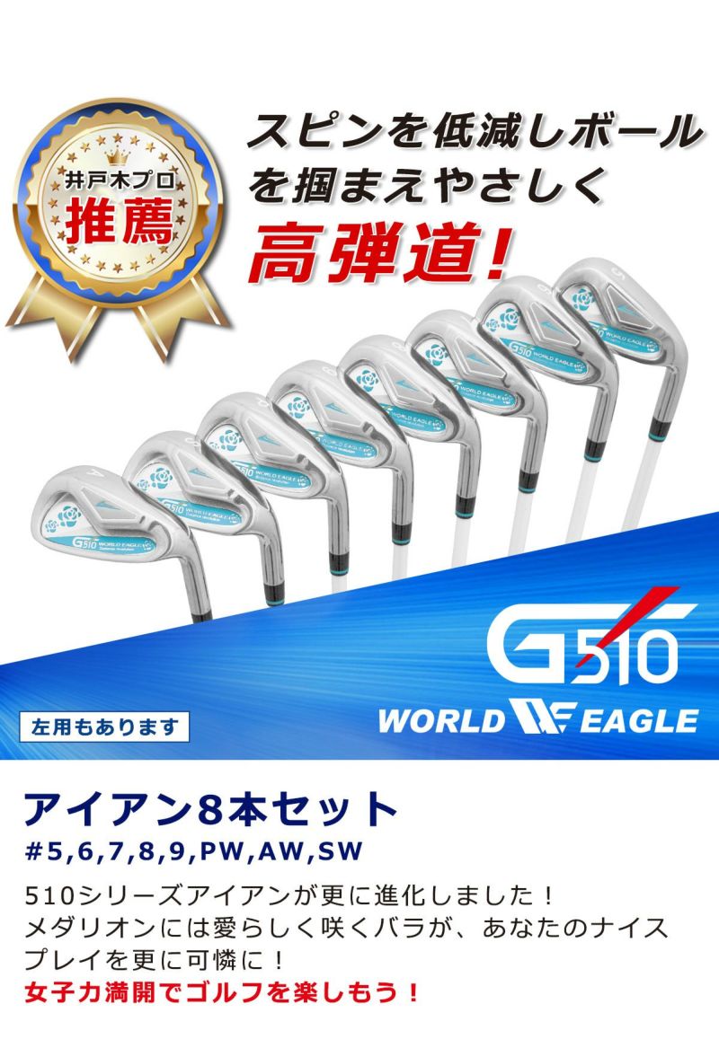 ワールドイーグル WE-G510 ブルー レディース 16点（12本