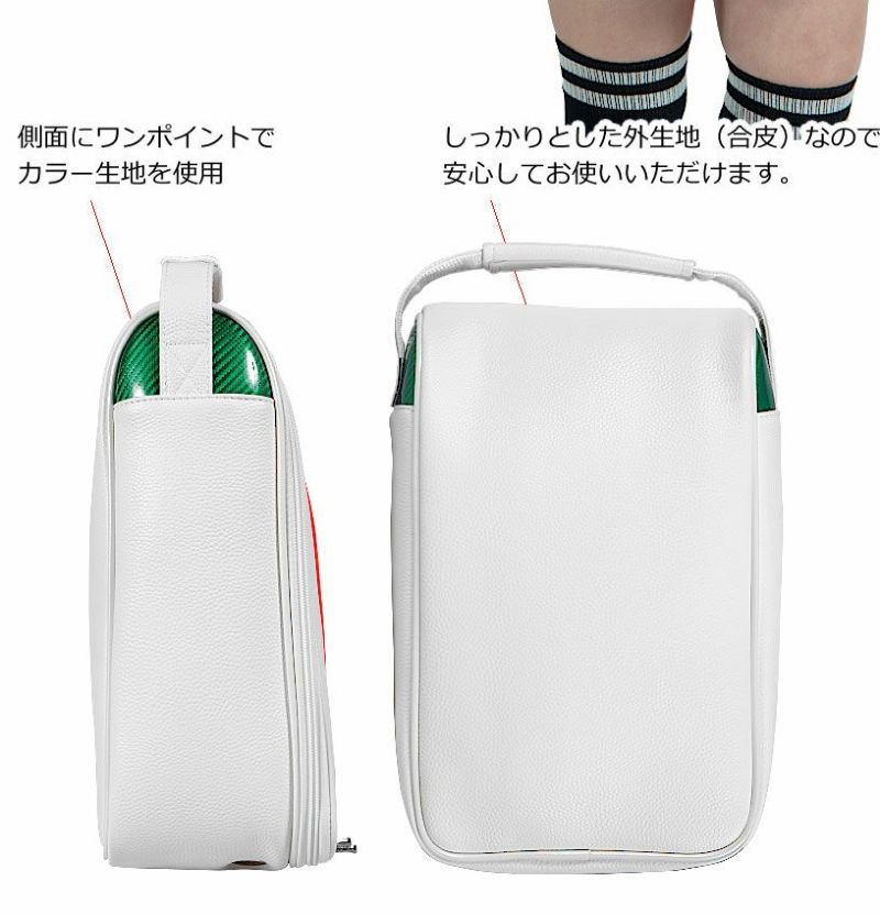 ワールドイーグル ゴルフ シューズバッグ しっかりとした収納力 内部の