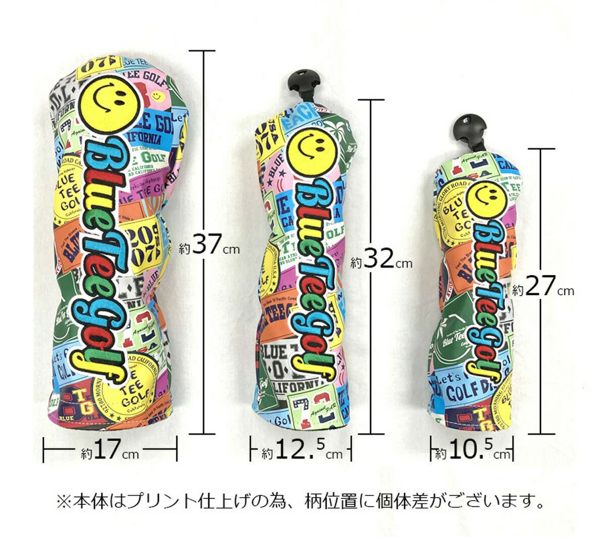 BLUE TEE GOLF  ブルーティーゴルフ ワッペン柄 ヘッドカバー HC-035