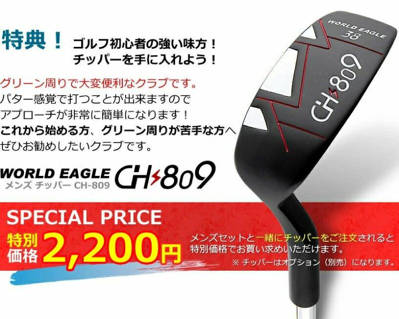 アウトレット 訳あり 展示品 WE F-01αメンズゴルフクラブセット CBR5