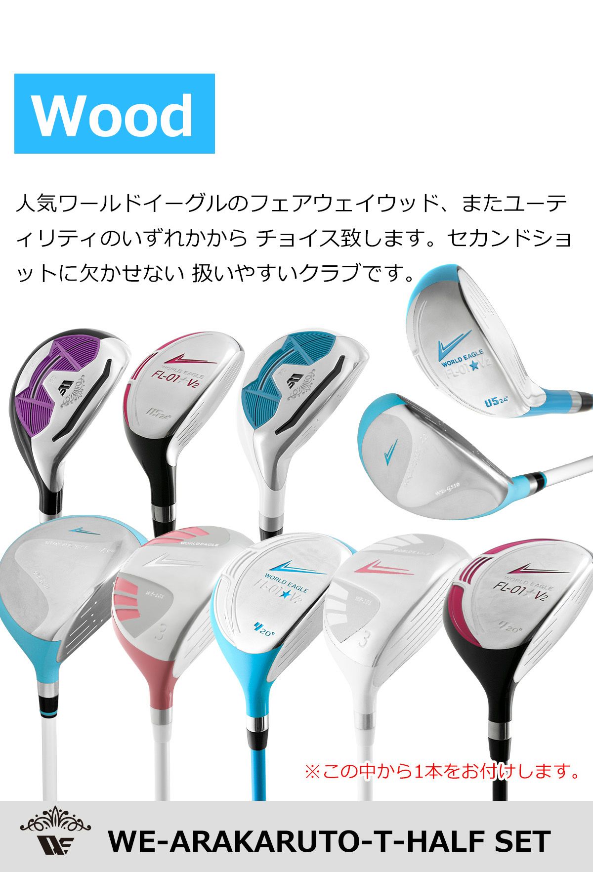 選べないからおトク！アラカルト レディースハーフセット Tバージョン